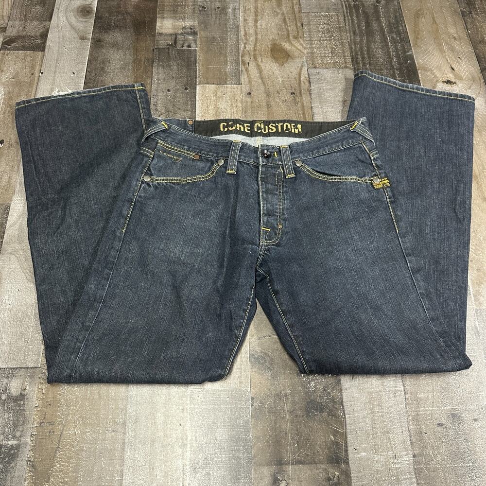 G-Star Raw Jeans Mens 32x32 Core Custom Dark Wash Jeans‎ Boot? Straight